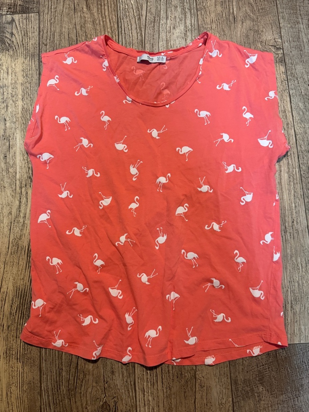 Flamingo-Print T-Shirt